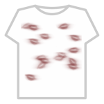 zombie goth emo lipstick marks blood stains