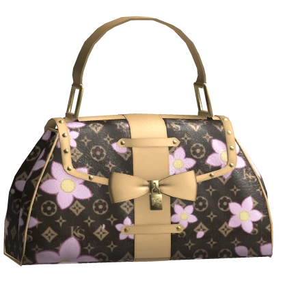 Iconic 2000s Monogram Designer Bow Bag | Brown Roblox item thumbnail