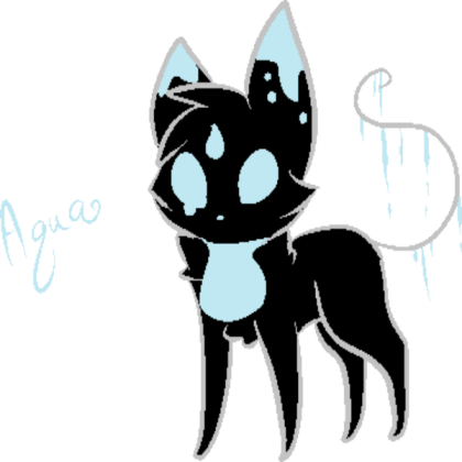 The Creepy Cats - Aqua Roblox decal
