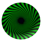 Green Spiral Circle