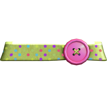 Green Multicolor Confetti Button Belt Roblox item