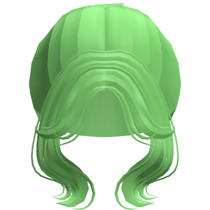 Soft Princess Wavy High Bun (Green)