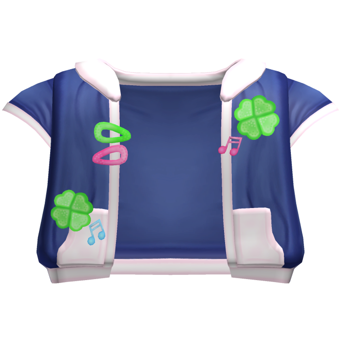 ♡ kawaii clovers blue tracksuit jacket 