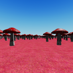 mushroom of eyes world