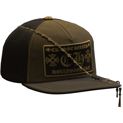 Gold Designer Tilted Cap Roblox item
