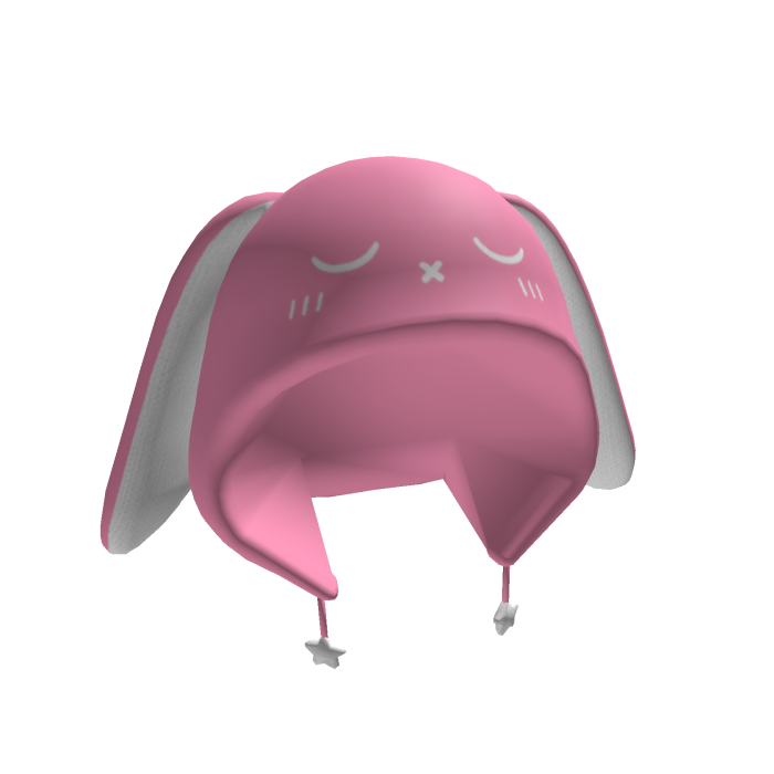 Sleepy bunny hoodie - pink and white
