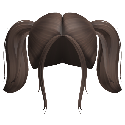 -',ৎ Punked Pigtails with Wispy Bangs in Brown