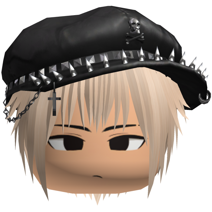 Vkei Moe Blonde Messy Hair /w Spiky Hat