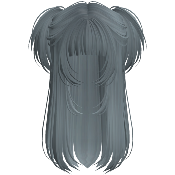Vamp Long Straight Pigtails Ash Blue