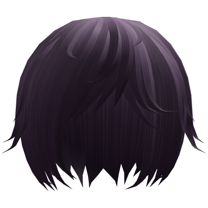 (×_×) faded purple emo anime wavy hair w tufts  Roblox item