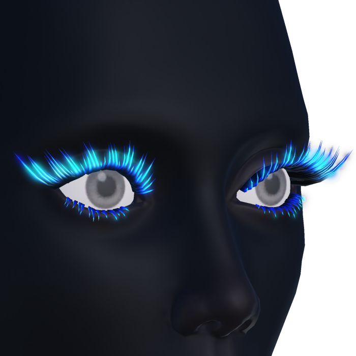 Neon Blue Pixie Eyelashes
