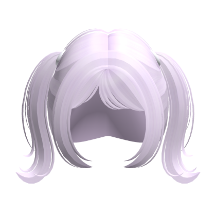 cute twirly wispy pigtails in light purple