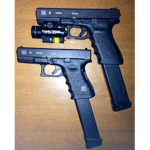 Glock with a long mag