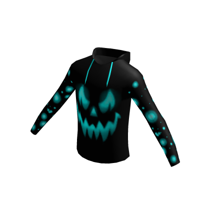 Halloween Cian Sweatshirt Black Pumpkin Glow Bat thumbnail