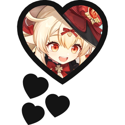 Klee Thinking Hearts Genshin Impact Roblox item