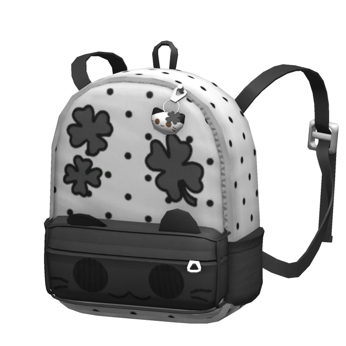 [NEW 🚨] Black Polka Dot Cat Backpack (3.0)