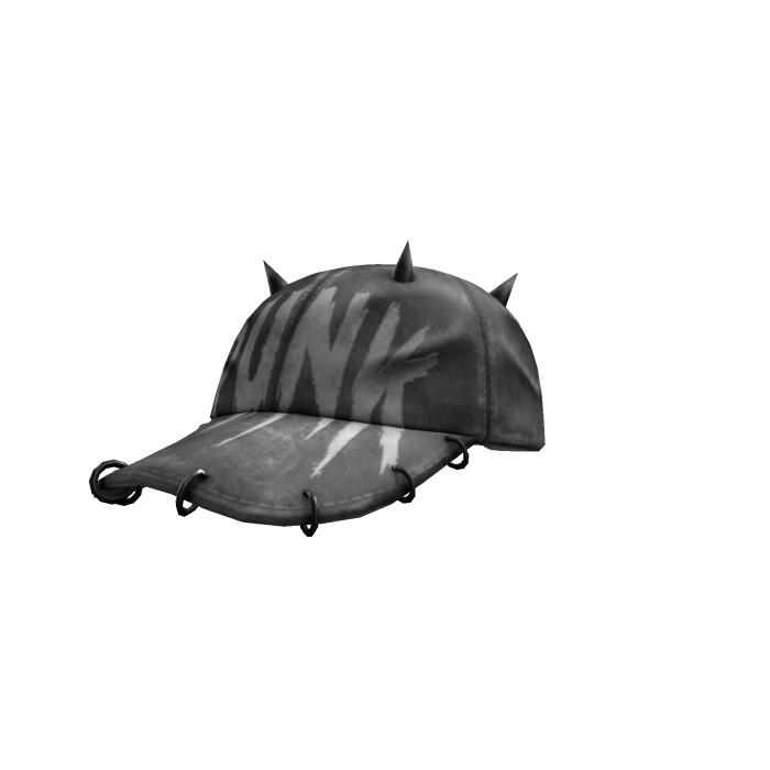 grey spiked grunge y2k cap