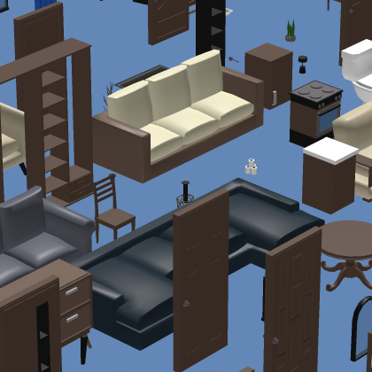 Massive Low Poly Furniture Pack