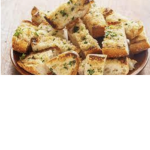 Garlic bread butter chicken curry beans