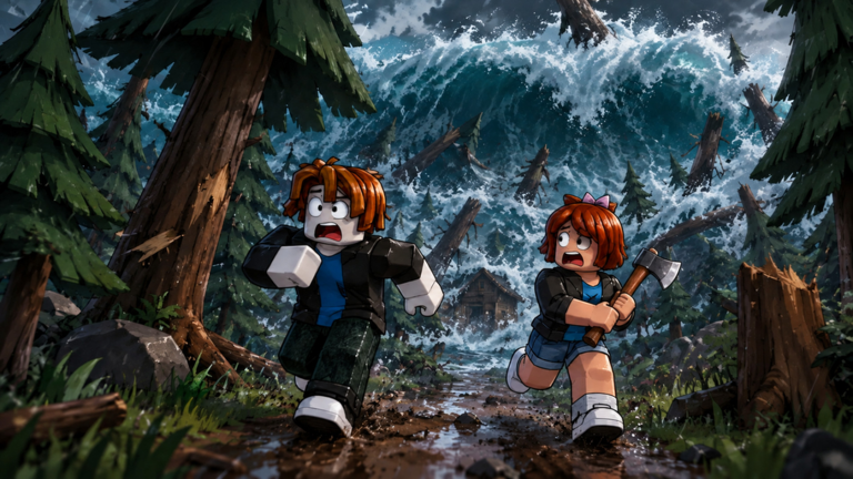 Survive Tsunami! [1-4 PLAYERS]🌊 artwork