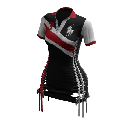 Braided Cutout Polo Dress (Buchanan)