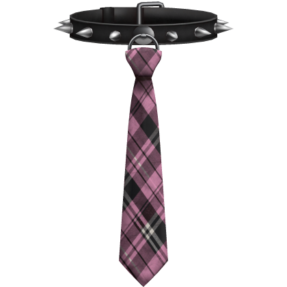 Emo Choker Spikes Necktie