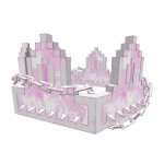 Pink Blossom Goth Chained 8-Bit Crown