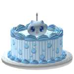DJZZZ 𑄝੭ Birthday Kitty Cake