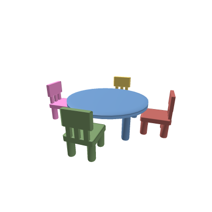 Table and chairs