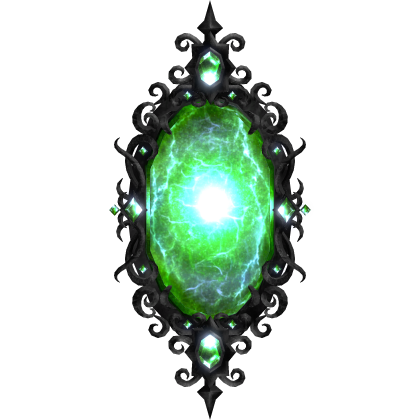Glowing Halloween Green Gothic Portal (emissive) Roblox item