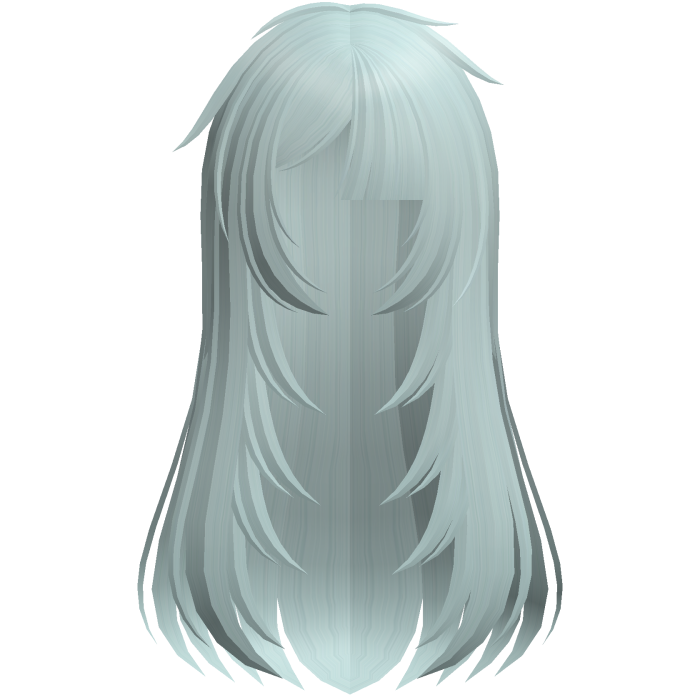 🖤 layered messy fallen angel hair in pastel blue