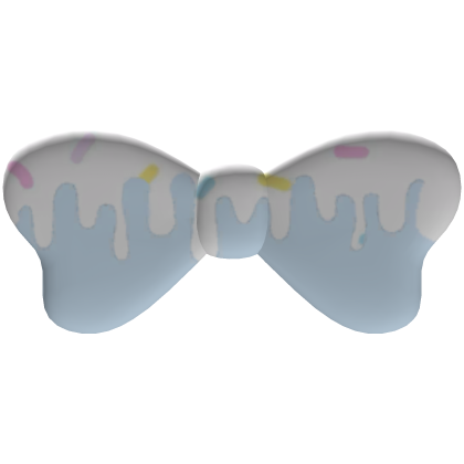 ˚. ♡ cutesy frosted blue bow with sprinkles Roblox item