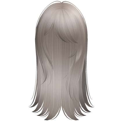silky straight emo hair (ash)