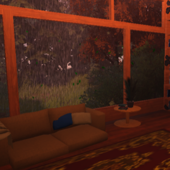 Fall Cabin - Autumn Night Rain