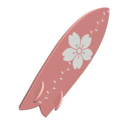 Floral Pink Surfboard