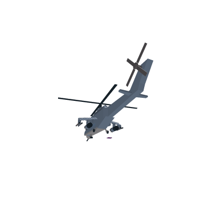 🕹 military helicopter Low Poly Build Asset Prop
