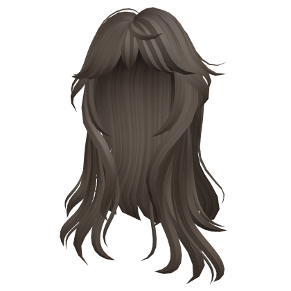 Messy Grunge Emo Wolfcut Hair in Brown Roblox item