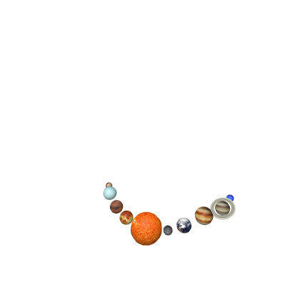 Solar System Necklace