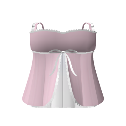 cutesy ruffled dress in pink Roblox item