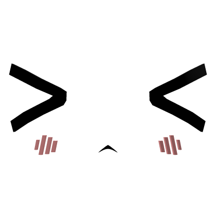 Cute Shy Manga Face 3D (Classic Face) Roblox item