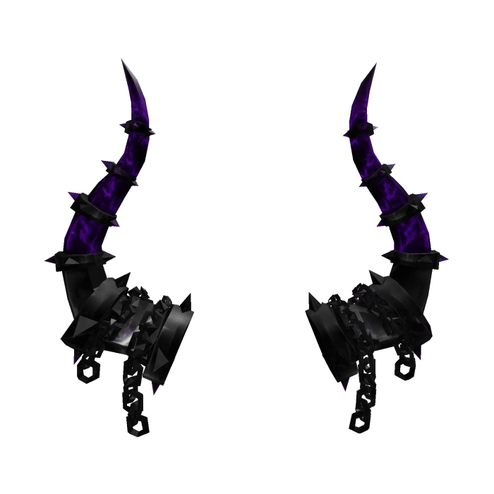 purple spiked horns 