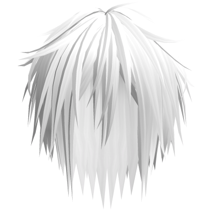 Unkept Spiky Vkei Anime Boy Hair (White)