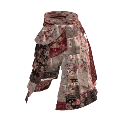 White Sakura Koi Japanese Layered Pants [PBR]