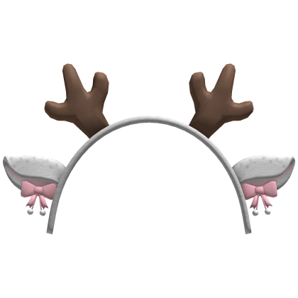 white christmas deer antlers headband