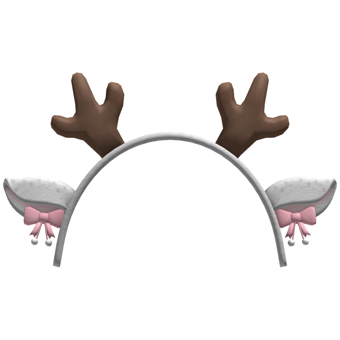 white christmas deer antlers headband
