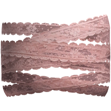 Lace Bandage Face Wrap - Blush Pink