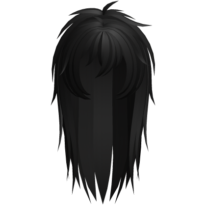 emo vkei moe scene messy hair black