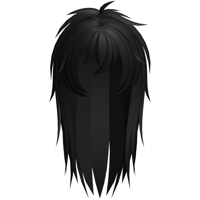 emo vkei moe scene messy hair black