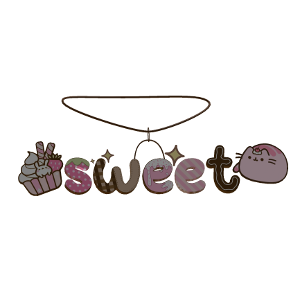 kawaii sweet dessert necklace 3.0 🍓🍫