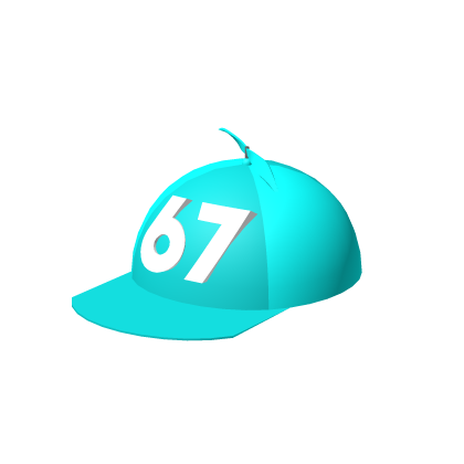 Cyan 67 Propeller Hat Roblox item